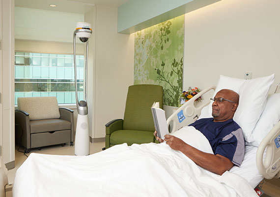 AvaSure Guardian Mobile Device in patient room