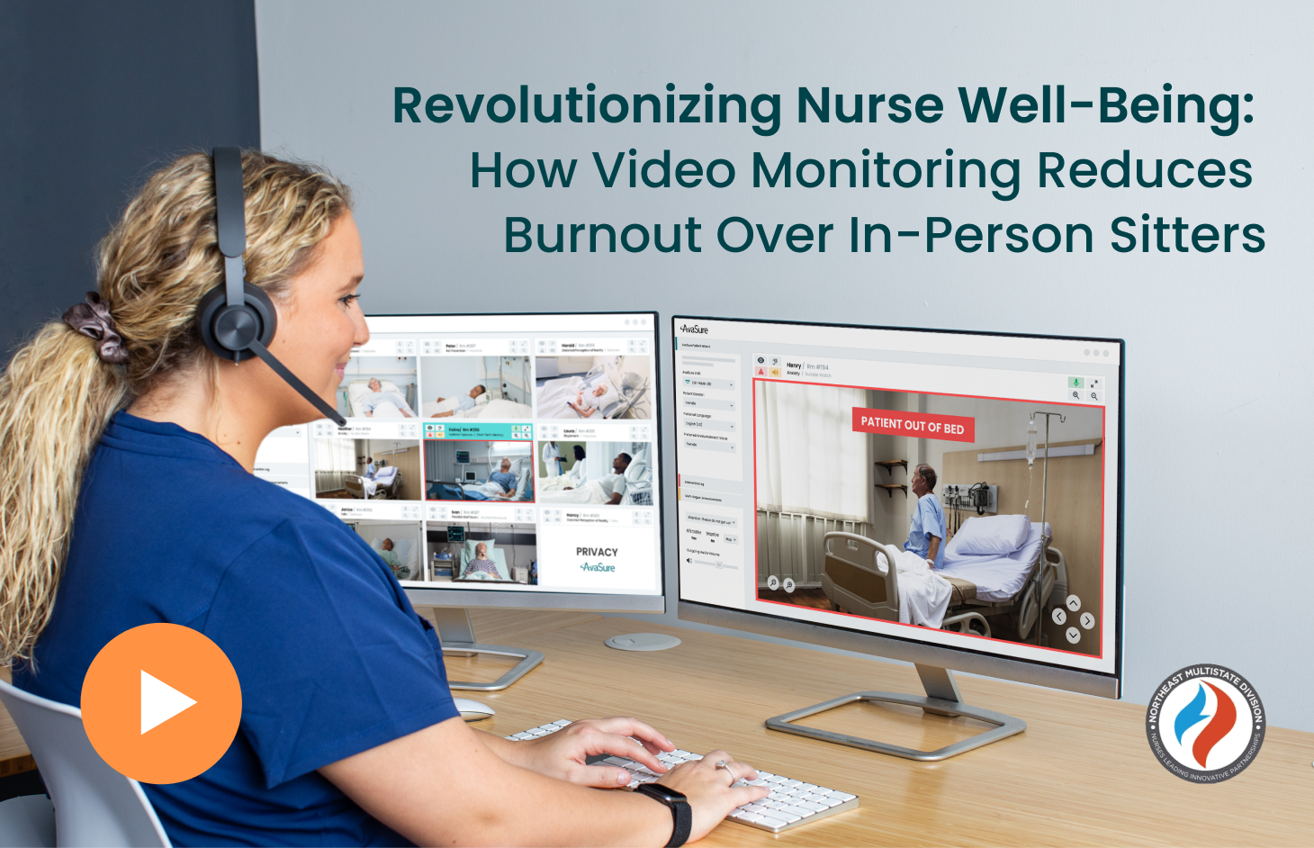 Webinar graphic, nurse well-being